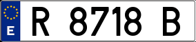 Trailer License Plate